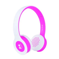 No Brand Wonky Monkey Wireless Bluetooth Koptelefoon - Roze/wit