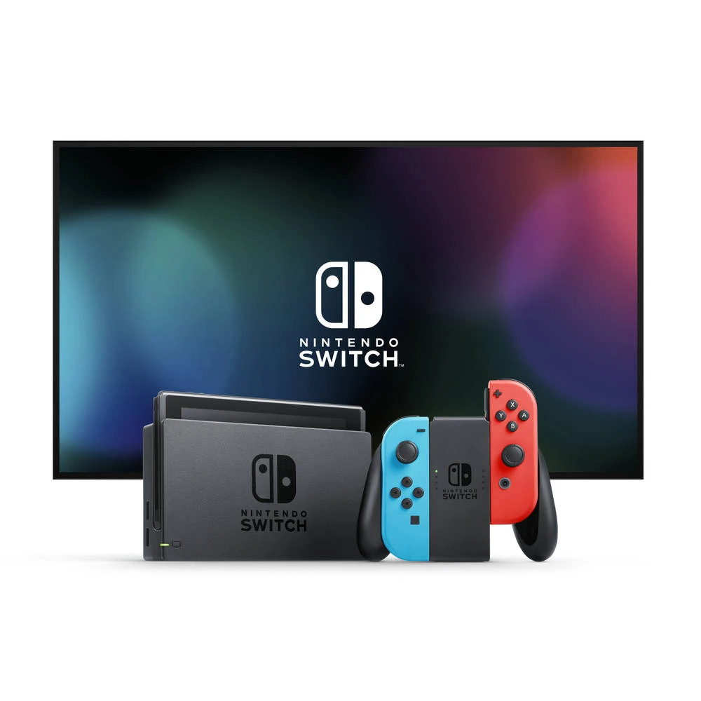 Nintendo Switch - Rood/blauw 4 Nintendo Switch - Rood/blauw - Afbeelding 2