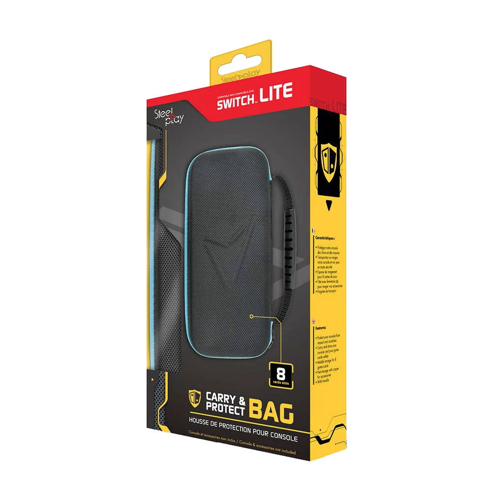 No Brand Nintendo Switch Lite Steelplay Beschermhoes - Zwart 3 No Brand Nintendo Switch Lite Steelplay Beschermhoes - Zwart