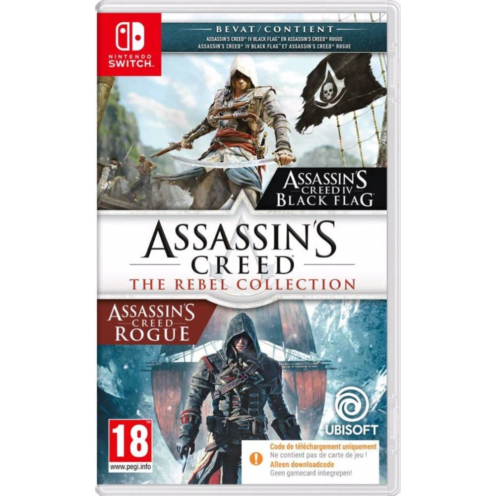 No Brand Nintendo Switch Assassin's Creed: The Rebel Collection - Code In A Box 3 No Brand Nintendo Switch Assassin's Creed: The Rebel Collection - Code In A Box