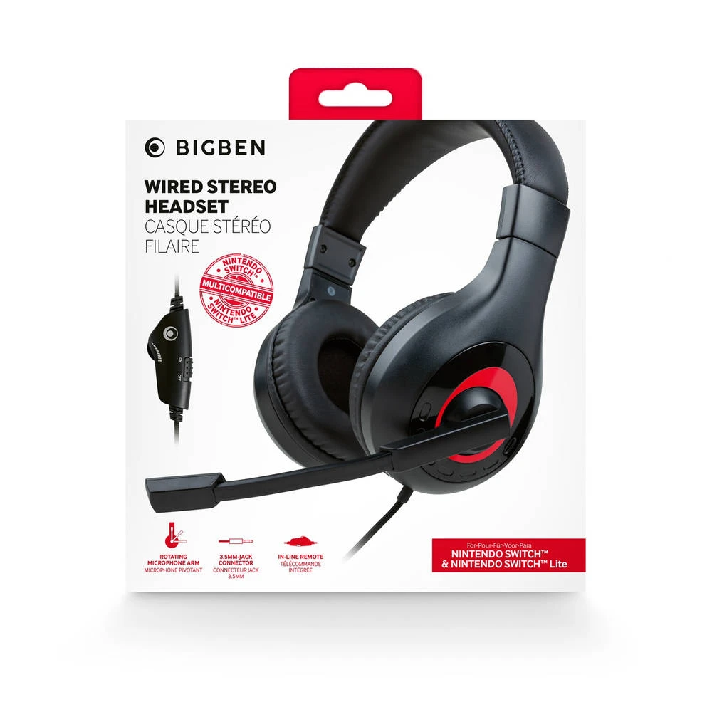 Bigben Nintendo Switch Gaming Headset - Zwart 5 Bigben Nintendo Switch Gaming Headset - Zwart - Afbeelding 3