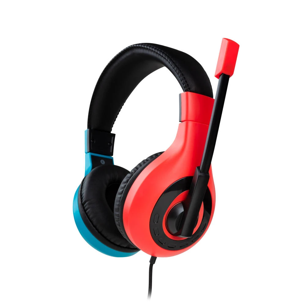 Bigben Nintendo Switch Gaming Headset - Rood/blauw 5 Bigben Nintendo Switch Gaming Headset - Rood/blauw - Afbeelding 3