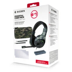 Nintendo Switch & Nintendo Switch Lite Bigben 6-in-1 Accessoirepakket - Camouflage