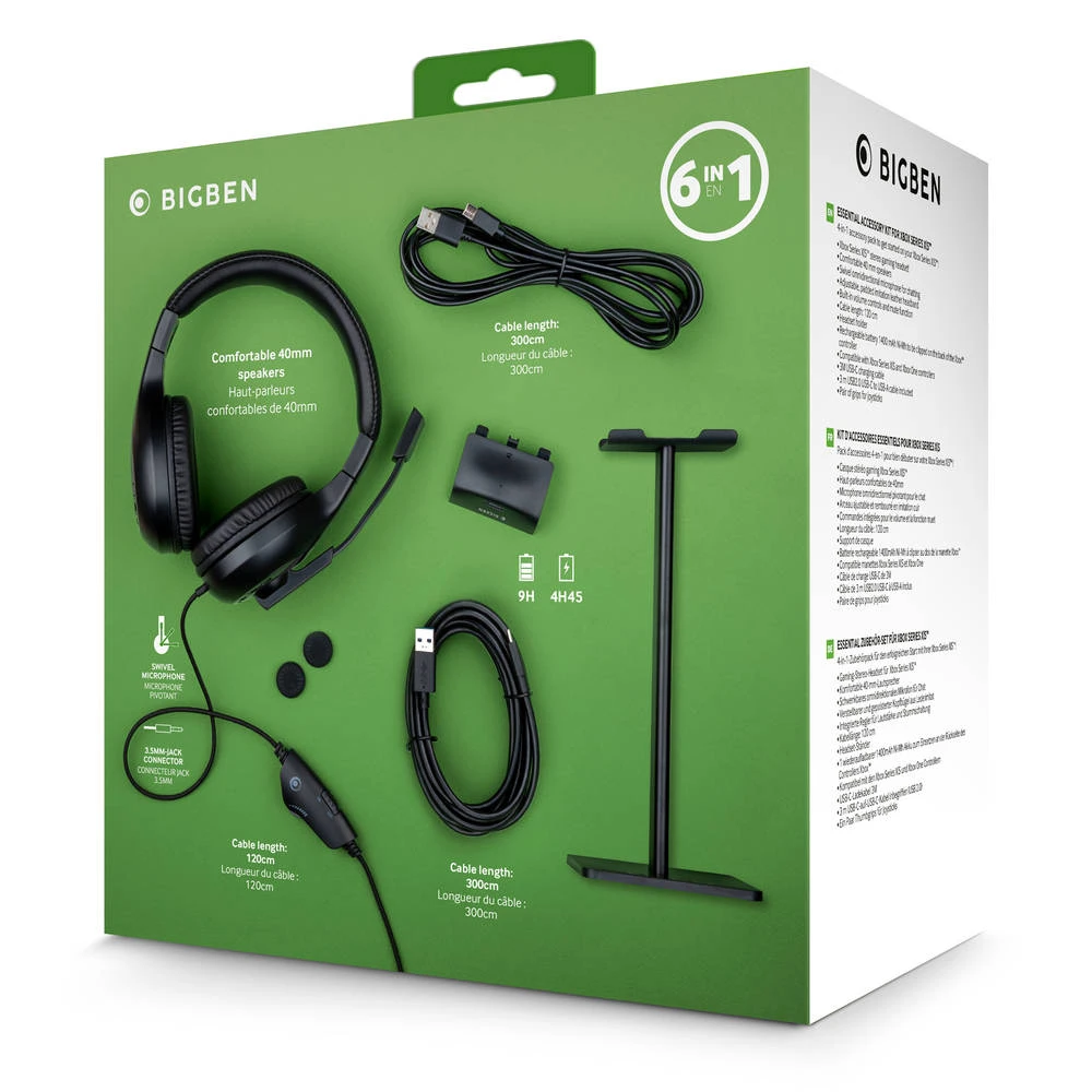 Xbox Series X & Xbox Series S Bigben 6-in-1 Accessoirepakket 4 Xbox Series X & Xbox Series S Bigben 6-in-1 Accessoirepakket - Afbeelding 2