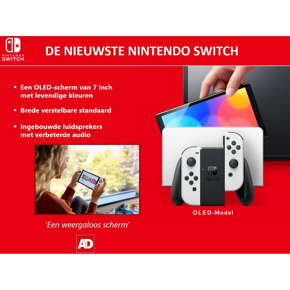Nintendo Switch OLED - Wit 4 Nintendo Switch OLED - Wit - Afbeelding 2
