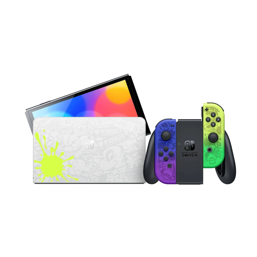 Nintendo Switch OLED Splatoon 3 Edition 4 Nintendo Switch OLED Splatoon 3 Edition - Afbeelding 2