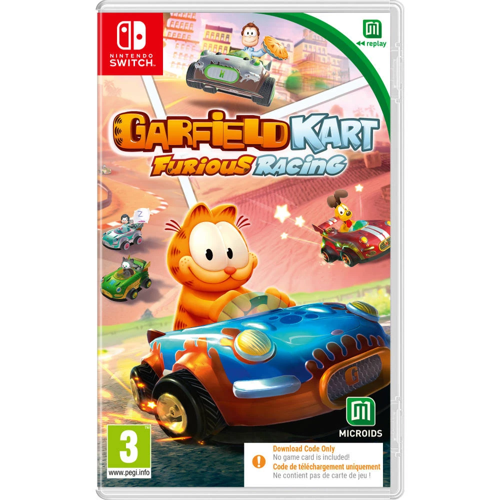 No Brand Nintendo Switch Garfield Kart Furious Racing - Code In A Box 3 No Brand Nintendo Switch Garfield Kart Furious Racing - Code In A Box